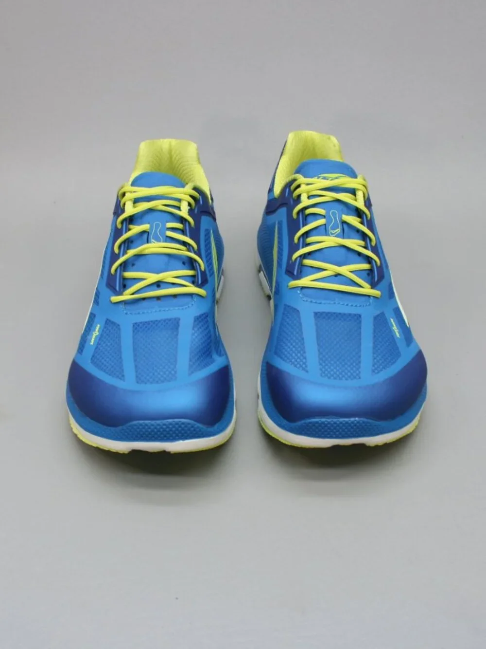 Altra Men's 11.5 Duo Blue Yellow Road Running Zero Drop Shoes Sneakers AFM1838F